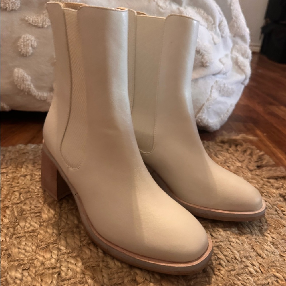 Altar'd State Cream Ankle Booties